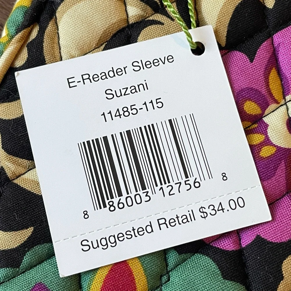 Vera Bradley E-Reader Sleeve Suzani Multicolor Floral